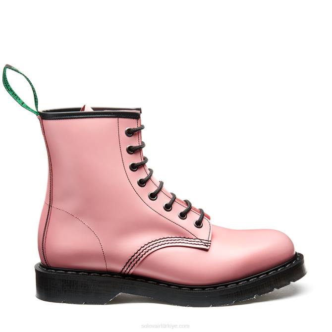 Solovair Allık Pembe Hi-shine 8 Gözlü Derby çizme Erkekler F4d4115 - Image 2