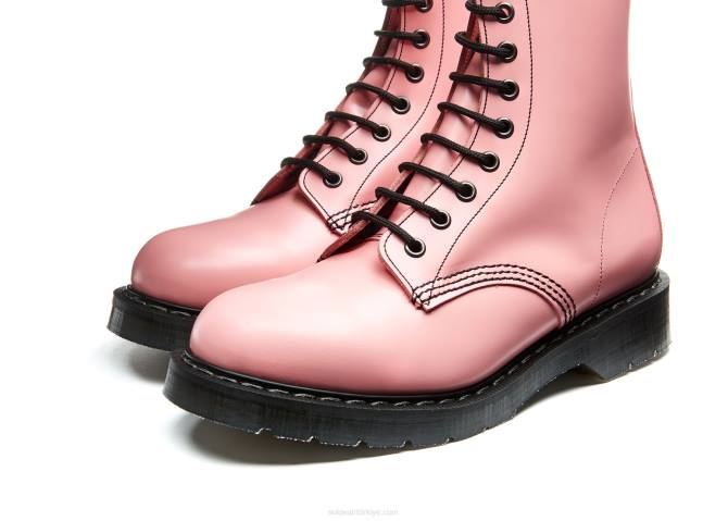 Solovair Allık Pembe Hi-shine 8 Gözlü Derby çizme Erkekler F4d4115 - Image 4