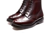 Solovair Bordo Masaj 6 Gözlü Brogue Bot Erkekler F4d419 - Image 4