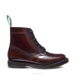 Solovair Bordo Masaj 6 Gözlü Brogue Bot Kadınlar F4d4249 - Image 2