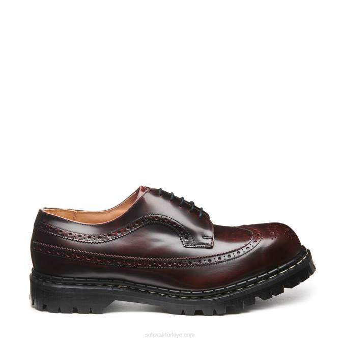 Solovair Bordo Oval çelik Burunlu Amerikan Aksanlı Ayakkabı Kadınlar F4d4359 - Image 2