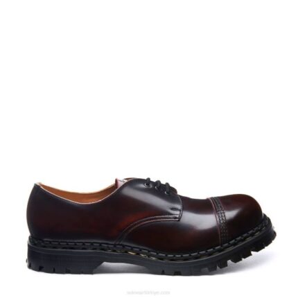 Solovair Bordo Oval çelik Burunlu Gibson Ayakkabı Erkekler F4d4192