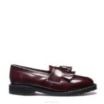 Solovair Kiraz Kırmızısı Vegan Püsküllü Makosen Ayakkabı Kadınlar F4d4394