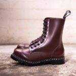 Solovair Oxblood Hi-shine 10 Gözlü çelik Burunlu Derby Botu Erkekler F4d4118 - Image 5