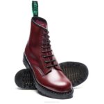Solovair Oxblood Hi-shine 8 Gözlü Derbi çizme Erkekler F4d469 - Image 3