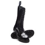 Solovair Siyah Hi-shine 14 Gazlı çelik Burunlu Derby Botu Kadınlar F4d4300 - Image 3