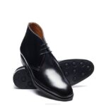 Solovair Siyah Hi-shine 3 Gözlü Chukka çizme Erkekler F4d438 - Image 3
