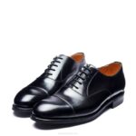 Solovair Siyah Hi-shine 5 Gözlü Oxford Ayakkabı Erkekler F4d4223 - Image 5
