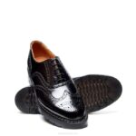 Solovair Siyah Hi-shine Ingilizce Brogue Ayakkabı Kadınlar F4d4358 - Image 3
