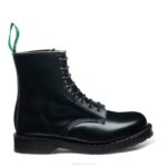 Solovair Siyah Vegan Hi-shine 8 Gözlü Derby çizme Kadınlar F4d4290 - Image 2